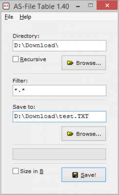 Скриншот приложения AS-File Table - №1