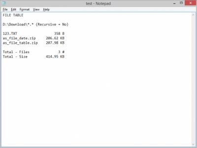 Скриншот приложения AS-File Table - №2