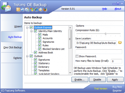 Скриншот приложения TopLang OE Backup - №2