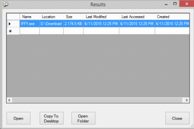 Скриншот приложения IFFY (I'll Find Files for You) Portable - №3