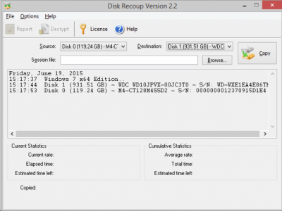 Скриншот приложения Disk Recoup Portable - №1