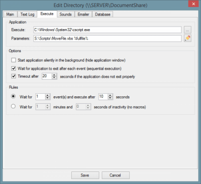 Скриншот приложения Directory Monitor Portable - №2