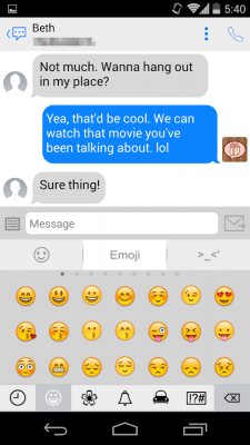 Скриншот приложения Handcent 6 Skin iOS7 - №6