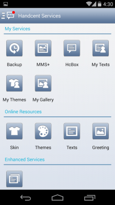 Скриншот приложения Handcent Classic Skin - №5