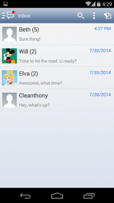 Скриншот приложения Handcent Classic Skin - №8