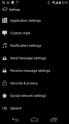 Скриншот приложения Handcent 6 Skin (Metro Style) - №5