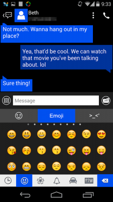 Скриншот приложения Handcent 6 Skin (Metro Style) - №6