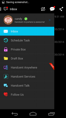 Скриншот приложения Handcent 6 Skin (Metro Style) - №7