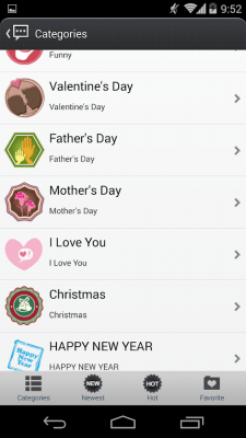 Скриншот приложения Handcent 6 Skin (MIUI Style) - №3