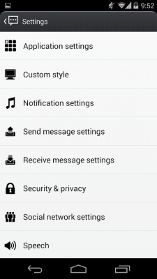 Скриншот приложения Handcent 6 Skin (MIUI Style) - №5