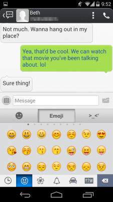 Скриншот приложения Handcent 6 Skin (MIUI Style) - №6