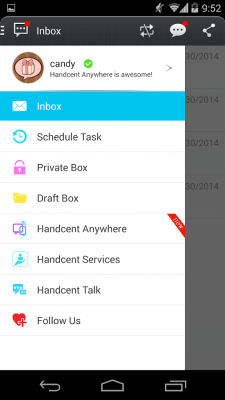 Скриншот приложения Handcent 6 Skin (MIUI Style) - №7