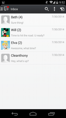 Скриншот приложения Handcent 6 Skin (MIUI Style) - №8