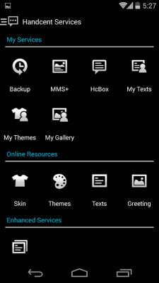Скриншот приложения Handcent 6 Skin Darkness - №3