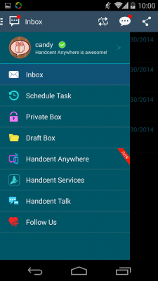 Скриншот приложения Handcent S5 Style Skin - №6