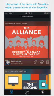 Скриншот приложения SlideShare - №1