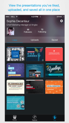 Скриншот приложения SlideShare - №4