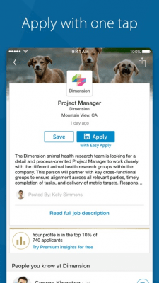 Скриншот приложения LinkedIn Job Search - №8