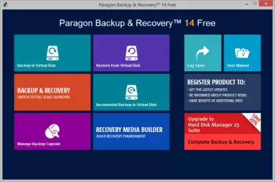 Скриншот приложения PARAGON Backup & Recovery - №1