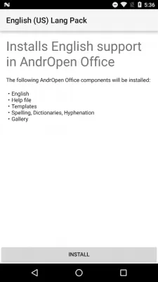Скриншот приложения English (US) Language Pack - №2