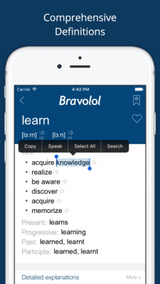 Скриншот приложения Dictionary & Translator Pro Free - Bravolol - №5