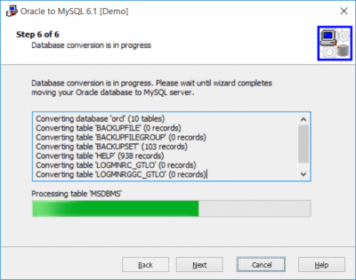 Скриншот приложения Oracle-to-MySQL - №4