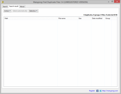 Скриншот приложения Manyprog Find Duplicate Files - №3