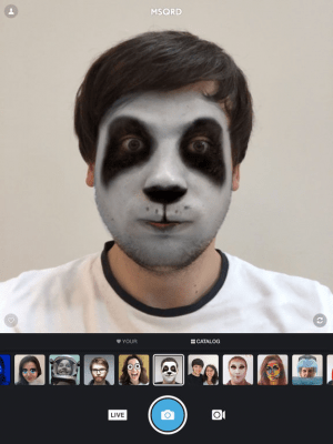 Скриншот приложения MSQRD — Живые эффекты и обмен лицами - №6