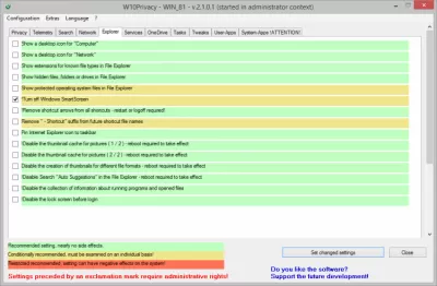 Скриншот приложения W10Privacy - №6