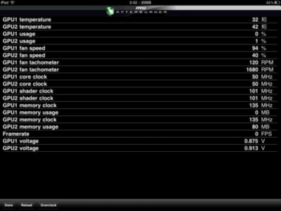 Скриншот приложения MSI Afterburner APP - №6