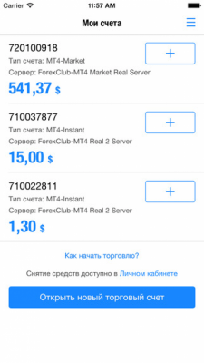 Скриншот приложения Открытие трейдер счета в форекс терминале - №4