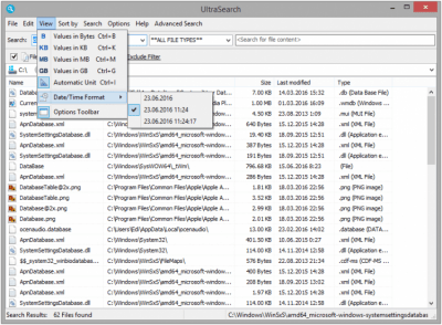 Скриншот приложения UltraSearch - №3