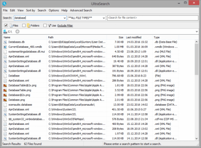 Скриншот приложения UltraSearch - №5