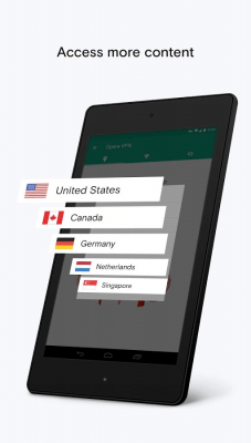 Скриншот приложения Opera Free VPN - №3