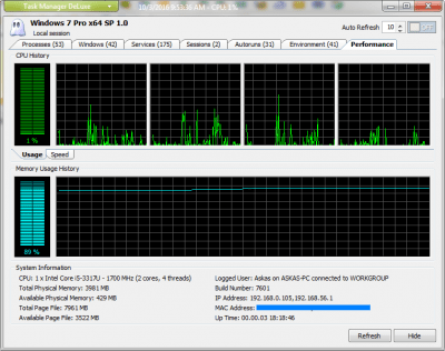 Скриншот приложения MiTeC Task Manager DeLuxe - №1