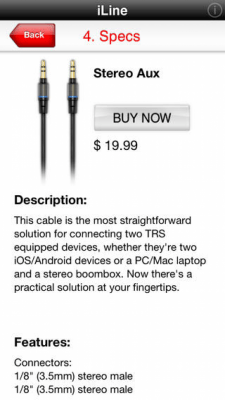 Скриншот приложения iLine Cable Kit - №4