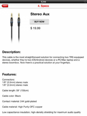 Скриншот приложения iLine Cable Kit - №10