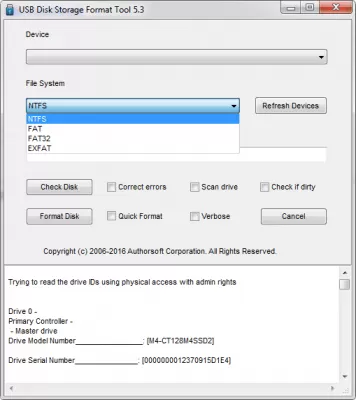 Скриншот приложения USB Disk Storage Format Tool - №1