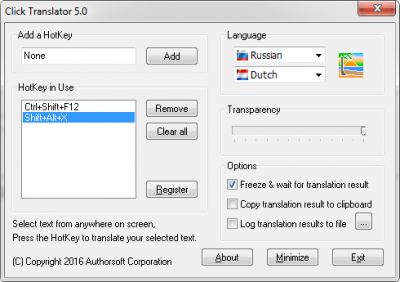 Скриншот приложения Click Translator - №1