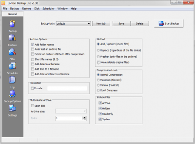 Скриншот приложения Lomsel Backup Lite - №3