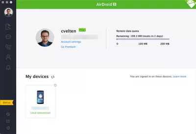 Скриншот приложения AirDroid - №1