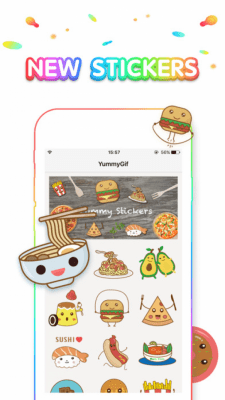 Скриншот приложения Rainbow Keyboard - Emojis, GIF, Wallpaper, Theme - №5