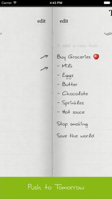 Скриншот приложения Do it (Tomorrow) HD - №5