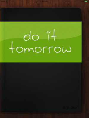 Скриншот приложения Do it (Tomorrow) HD - №8