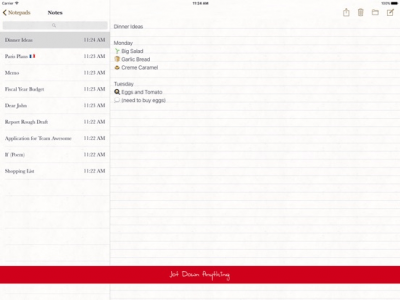 Скриншот приложения Memo Notepad HD - №3