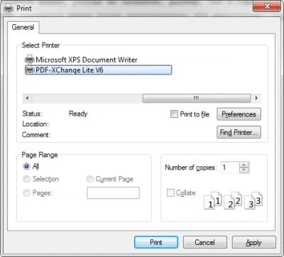 Скриншот приложения PDF-XChange Printer Lite - №1