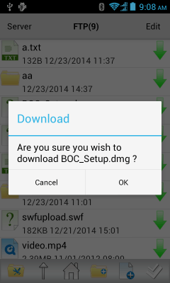 Скриншот приложения FTP Sprite Pro - №8