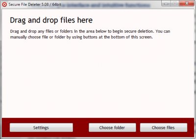 Скриншот приложения Secure File Deleter - №1