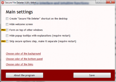 Скриншот приложения Secure File Deleter - №2