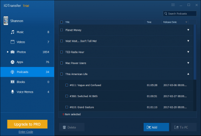 Скриншот приложения IOTransfer - №6